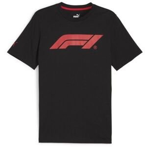 Puma F1 ESSENTIALS LOGO TEE Pánske tričko, čierna, veľkosť L