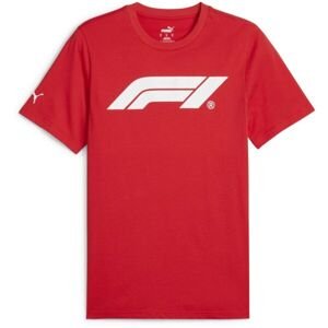 Puma F1 ESSENTIALS LOGO TEE Pánske tričko, červená, veľkosť L