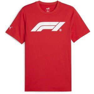Puma F1 ESSENTIALS LOGO TEE Pánske tričko, červená, veľkosť S