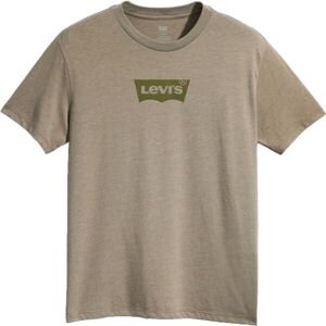 Levi's GRAPHIC CREWNECK Pánske tričko, khaki, veľkosť XXL