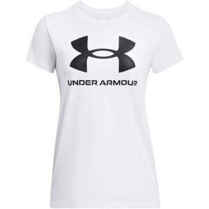 Under Armour LIVE SPORTSTYLE GRAPHIC SS Dámske tričko, biela, veľkosť L