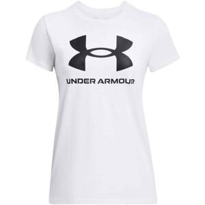 Under Armour LIVE SPORTSTYLE GRAPHIC SS Dámske tričko, biela, veľkosť M