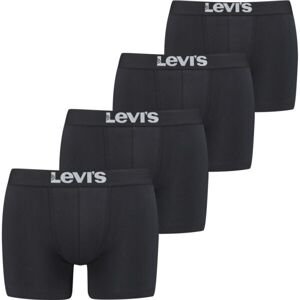 Levi's SOLID BASIC BRIEF 4P Pánske boxerky, čierna, veľkosť S
