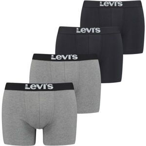 Levi's SOLID BASIC BRIEF 4P Pánske boxerky, čierna, veľkosť M