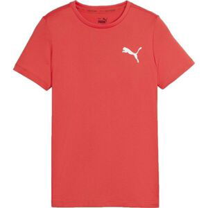 Puma ACTIVE SMALL LOGO TEE Chlapčenské športové tričko, oranžová, veľkosť 164