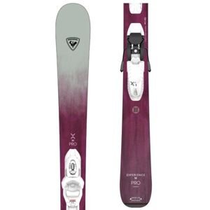 Rossignol EXPERIENCE W PRO KID-X + KID 4 GW Dievčenské zjazdové lyže, fialová, veľkosť 122