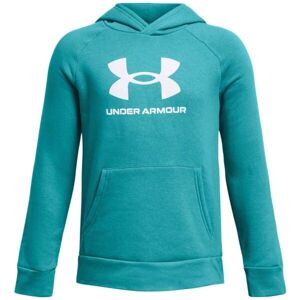 Under Armour RIVAL FLEECE BL HOODIE Chlapčenská mikina, tyrkysová, veľkosť ysm