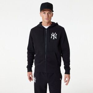 New Era MLB ESSENTIALS FZ HOODY NEYYAN Pánska mikina, čierna, veľkosť XL