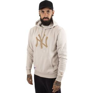 New Era NOS MLB REGULAR HOODY NEYYAN Pánska mikina, béžová, veľkosť L