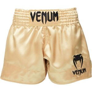 Venum CLASSIC MUAY THAI SHORTS Kraťasy na thajský box, zlatá, veľkosť M