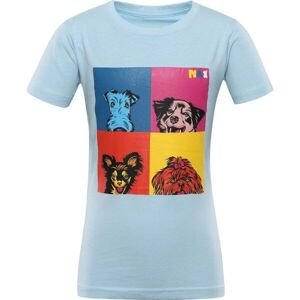 NAX ZALDO Detské tričko, modrá, veľkosť 104-110