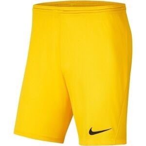 Nike DRI-FIT PARK III Pánske futbalové kraťasy, žltá, veľkosť XXL