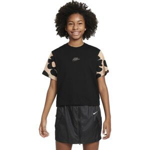 Nike SPORTSWEAR Dievčenské tričko, čierna, veľkosť L