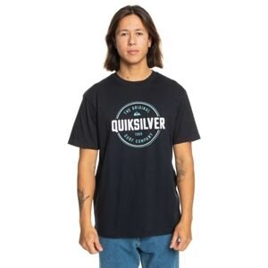 Quiksilver CIRCLE UP Pánske tričko, čierna, veľkosť M