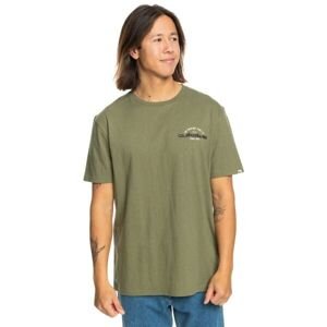 Quiksilver ARCHED TYPE Pánske tričko, khaki, veľkosť XXL