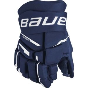 Bauer SUPREME M3 GLOVE-JR Juniorské hokejové rukavice, tmavo modrá, veľkosť 10