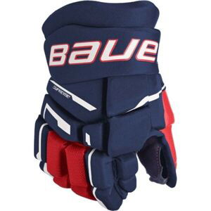 Bauer SUPREME M3 GLOVE-JR Juniorské hokejové rukavice, tmavo modrá, veľkosť 10