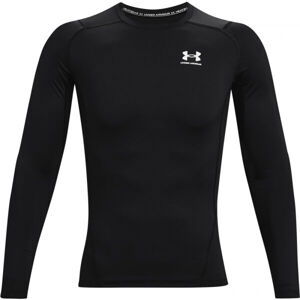 Under Armour HG ARMOUR COMP LS Pánske tričko, čierna, veľkosť lg