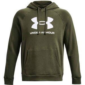 Under Armour RIVAL FLEECE LOGO HD Pánska mikina, khaki, veľkosť M