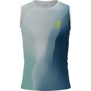 Compressport PERFORMANCE TANK M Pánske bežecké tielko, biela, veľkosť XL