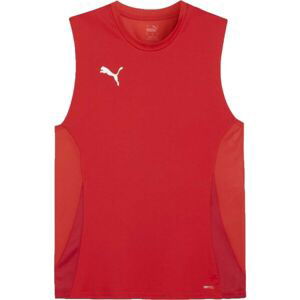 Puma TEAMGOAL SLEEVELESS JERSEY Rozlišovací dres, červená, veľkosť M