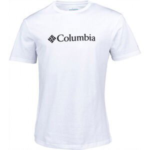 Columbia BASIC LOGO SHORT SLEEVE Pánske tričko, biela, veľkosť