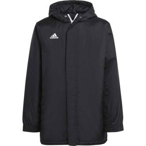 adidas ENTRADA 22 STADIUM JACKET Juniorská futbalová bunda, čierna, veľkosť