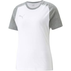 Puma TEAMCUP CASUALS TEE Futbalové tričko, biela, veľkosť