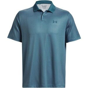 Under Armour PERFORMANCE 3.0 DEUCES POLO Pánske golfové tričko, tyrkysová, veľkosť