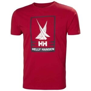 Helly Hansen SHORELINE T-SHIRT 2.0 Pánske tričko, červená, veľkosť