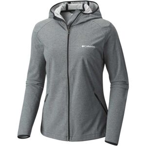 Columbia HEATHER CANYON HOODDED JACKET Dámska softshellová bunda, tmavo sivá, veľkosť