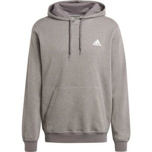 adidas MELANGE HOODIE Pánska mikina, sivá, veľkosť