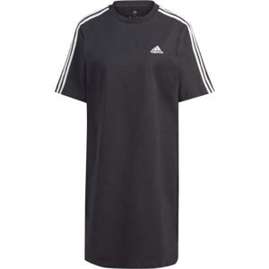 adidas ESSENTIALS 3-STRIPES SINGLE JERSEY BOYFRIEND Dámske šaty, čierna, veľkosť S