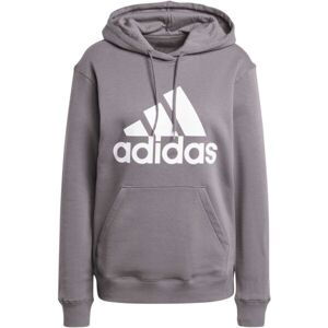 adidas ESSENTIALS BIG LOGO REGULAR FLEECE HOODIE Dámska mikina, hnedá, veľkosť