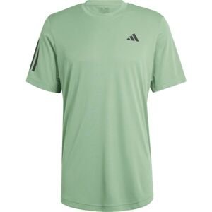 adidas CLUB 3-STRIPES TENNIS TEE Pánske športové tričko, zelená, veľkosť