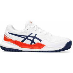 ASICS GEL-RESOLUTION 9 GS Detská indoorová obuv, biela, veľkosť 35