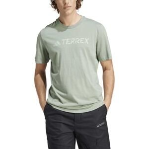 adidas TERREX CLASSIC LOGO TEE Pánske tričko, svetlo zelená, veľkosť