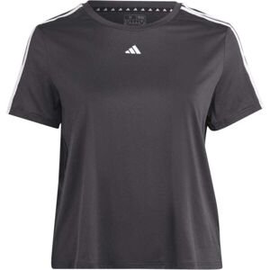 adidas TRAIN ESSENTIALS 3-STRIPES Dámske športové tričko, čierna, veľkosť