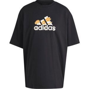 adidas FLOWER PACK BADGE OF SPORT TEE Dámske tričko, čierna, veľkosť