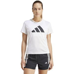 adidas RUN IT TEE Dámske bežecké tričko, biela, veľkosť