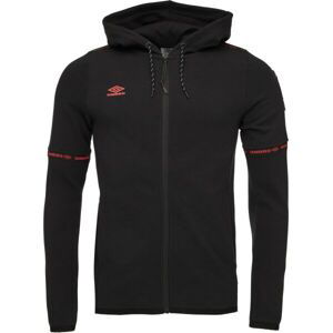 Umbro TECH FZ HOODIE Pánska športová mikina, čierna, veľkosť