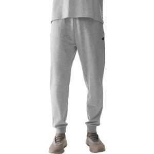 4F TROUSERS BASIC Pánske tepláky, sivá, veľkosť