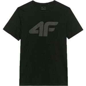 4F T-SHIRT BASIC Pánske tričko, čierna, veľkosť