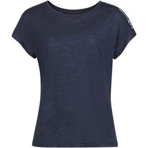 PROGRESS SAXANA Dámske Merino tričko s krátkym rukávom, tmavo modrá, veľkosť