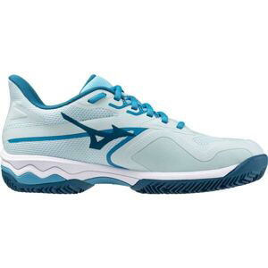 Mizuno WAVE EXCEED LIGHT 2 CC W Dámska tenisová obuv, svetlomodrá, veľkosť 38.5