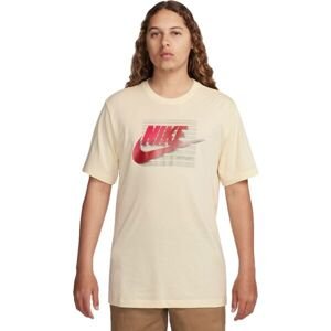 Nike SPORTSWEAR Pánske tričko, béžová, veľkosť
