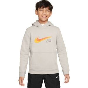 Nike SPORTSWEAR Chlapčenská mikina, sivá, veľkosť