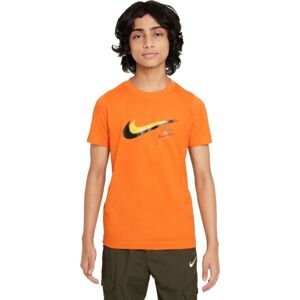 Nike SPORTSWEAR Chlapčenské tričko, oranžová, veľkosť