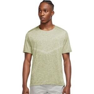 Nike DF RISE 365 SS Pánske bežecké tričko, svetlo zelená, veľkosť