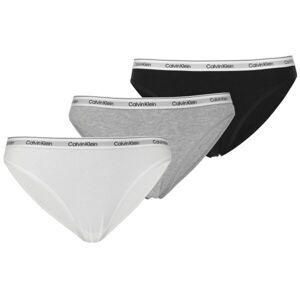 Calvin Klein BIKINI 3PK Dámske nohavičky, čierna, veľkosť